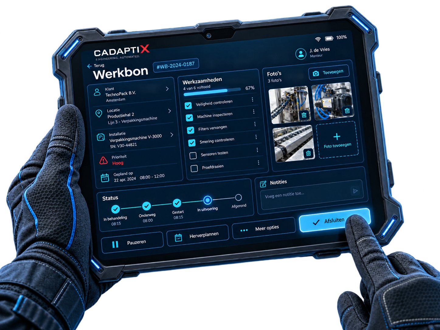 Digitale werkbon applicatie